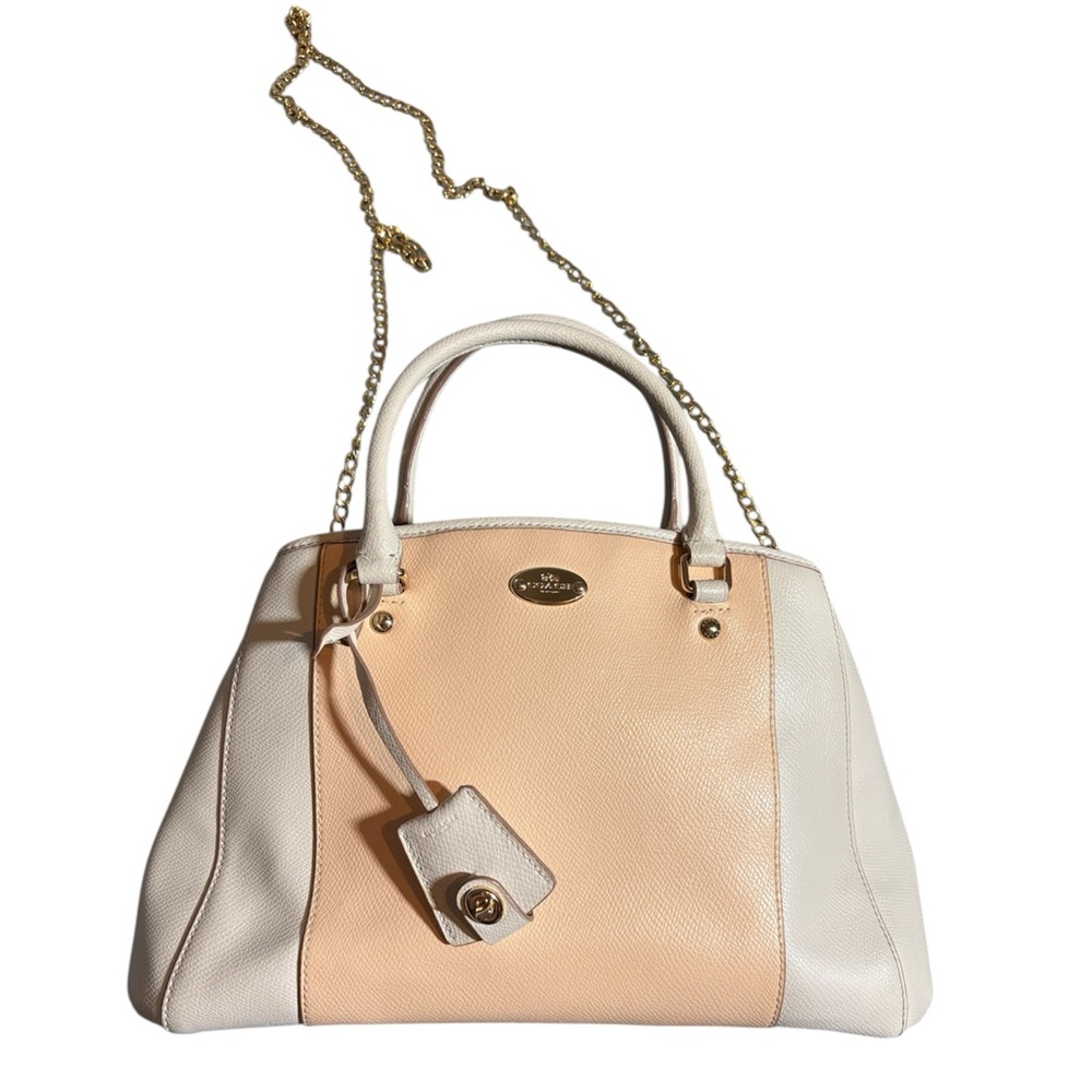 Coach New York Elegant Cream and Tan Women's Bag